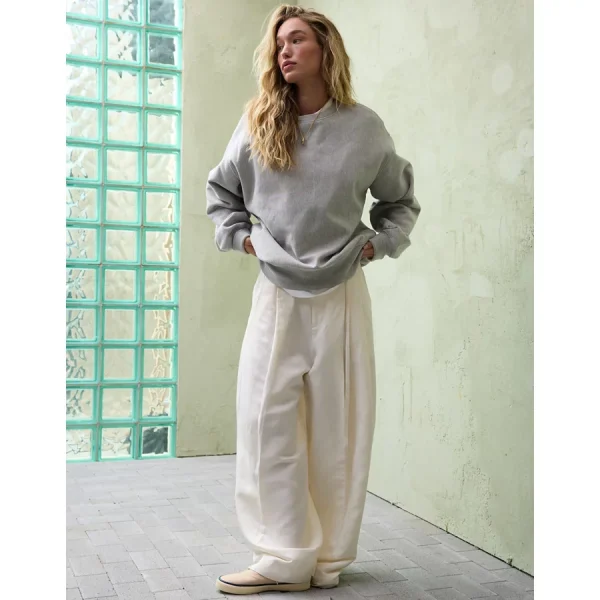 AE77 Premium Wide Trouser - White