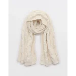 Aerie Cable Scarf - Natural