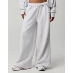 OFFLINE By Aerie Cloud Fleece Baggy Trouser - Light Heather Gray