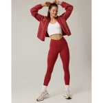 OFFLINE By Aerie Real Me High Waisted Crossover Legging - Summer Burgundy