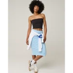 OFFLINE By Aerie The Hugger Midi Skirt - Divine Blue