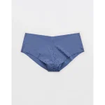 SMOOTHEZ No Show Cheeky Underwear - Marbled Blue