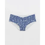 Superchill No Show Cotton Cheeky Underwear - Marbled Blue
