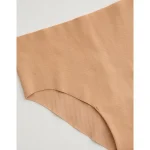 Superchill No Show Cotton Rib Mid Rise Cheeky Underwear - Sands