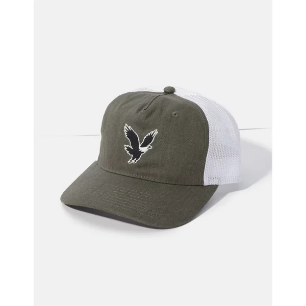 AE Eagle Twill Trucker Hat - Olive