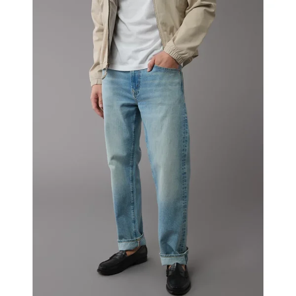 AE EasyFlex Original Straight Jean - Authentic Light