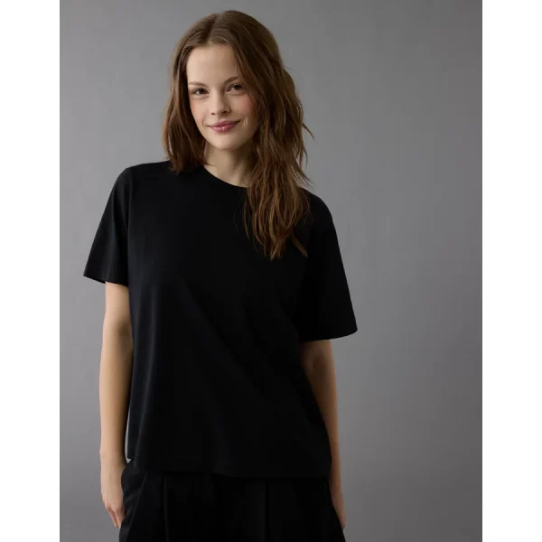 AE Everyday Luxe Relaxed T-Shirt - Black