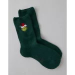 AE Grinch Crew Socks - Deep Forest