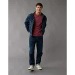 AE Logo Lived-In T-Shirt - Burgundy