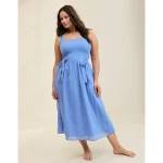 Aerie At The Barre Bow Dress - Dream Blue