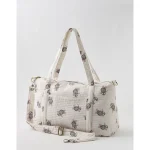 Aerie Quilted Duffle Bag - Natural White