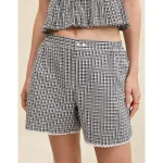 Aerie Seersucker Boxer - Smoked Gray