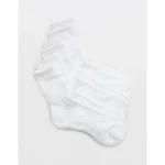 OFFLINE By Aerie Crew Sock 3-Pack - Air White