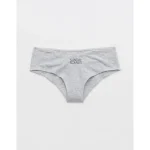 Superchill Cotton Ruched Cheeky Underwear - Medium Heather Gray
