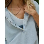 Superchill Seamless Padded Plunge Bralette - Marbled Blue