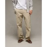 AE Flex Loose Lived-In Khaki Pant - Light Khaki