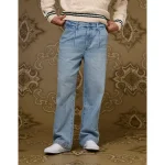 AE x Tru Kolors Pleated Denim Trouser - Light Blue