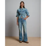 AE77 Premium Vintage Flare Jean - Medium Wash