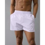 AEO Men's Poplin Classic Pocket Boxer Short - Lavender