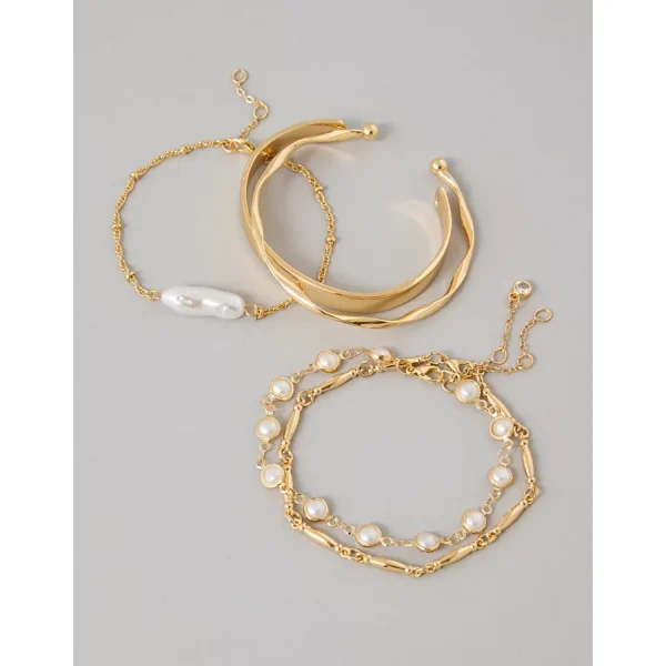 AEO Mixed Bracelets 5-Pack - Gold