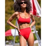 Left On Friday Hi Hi Bikini Bottom - Red