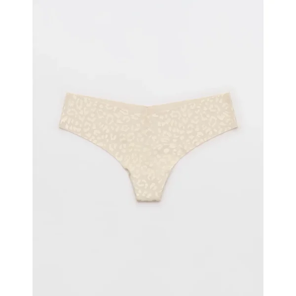 SMOOTHEZ No Show Thong Underwear - Cake Batter