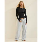 Superchill Modal Rib Long Sleeve T-Shirt - True Black