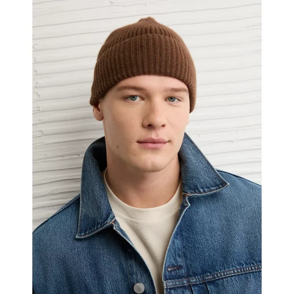 AE Cozy Shaker Stitch Beanie - Brown
