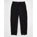 AE Everyday Luxe Barrel Sweatpant - True Black