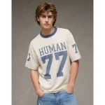 AE Pride Boxy Graphic Football T-Shirt - White