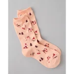 AE Skiers Crew Socks - Dusty Pink