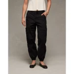 AE Snappy Stretch High-Waisted Baggy Cargo Jogger - Onyx Black