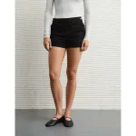 AE Stretch Denim Mom Short - Onyx Black