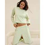 Aerie Dream Jersey Long Sleeve Top - Dusty Sage