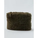 Aerie Fuzzy Fur Pouch - Military Green