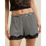 Aerie Real Soft® Rib Lace Boxer - Heather Frost