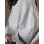 Aerie Très Chic Sweatshirt - Medium Heather Gray