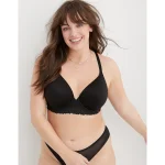 Sunnie Bloom Lace Full Coverage Lightly Lined Bra - True Black