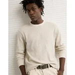 AE Cozy Waffle Thermal T-Shirt - Oatmeal