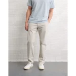 AE Flex Original Straight Lived-In Khaki Pant - Natural White