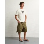 AE Lightweight Icon Logo Graphic T-Shirt - Cream