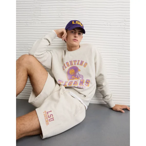 AE LSU Tigers Graphic Sweatshirt - Heather Frost
