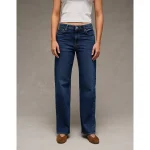 AE Stretch High-Waisted Stovepipe Jean - Darkest Dazzler