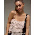 AE Tiered Ruffle Cami - Beige