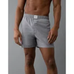AEO Men's Stretch Boxer Short - Grey