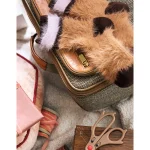 Aerie Multi Fuzzy Crew Socks - Beach Dune