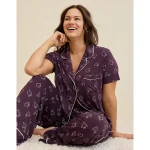Aerie Real Soft® Short Sleeve Pajama Shirt - Cool Berry