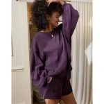 Aerie Très Chic Sweatshirt - Cool Berry