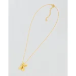 Athra Bubble Letter Necklace - Gold