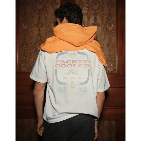 AE Boxy Drink Graphic T-Shirt - White